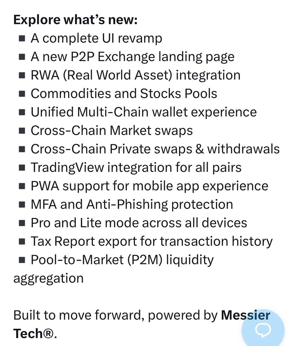 kilofeh's tweet photo. Excellent launch from @MessierM87 

Messier has a very important utility with their P2P exchange for trading with zero gas fee and slippage, and just days ago we saw the launch of V4.0 on their exchange 

I will be sharing below two updates that I love about this launch 
#M87 https://t.co/NCB8QVJ0pM