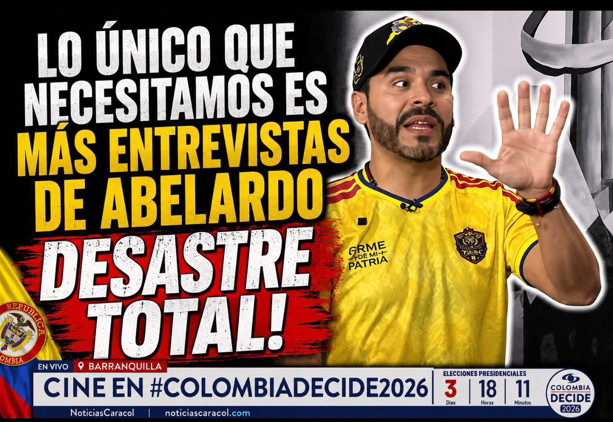 osoriosantiago's tweet photo. Lo sacaron de la jaula donde se refugiaba entre eslóganes de cajón y espectáculos cuidadosamente montados. Allí, rodeado de seguidores hipnotizados por relatos prefabricados, todo parecía sencillo: aplausos, consignas y emociones a flor de piel. Pero cuando toca hablar en serio del país, la puesta en escena se derrumba.

El telón se está cayendo. Cada entrevista deja más claro que detrás de Abelardo hay un personaje construido para el espectáculo, no para resolver los problemas de Colombia. Por eso evita los escenarios donde le pueden repreguntar y prefiere los micrófonos complacientes y las entrevistas a la medida. El problema es que la realidad no se deja maquillar: cada vez que improvisa sobre economía, instituciones o políticas públicas, acumula una nueva colección de disparates. Y el país empieza a entender que una cosa es vender humo y otra muy distinta estar preparado para gobernar.