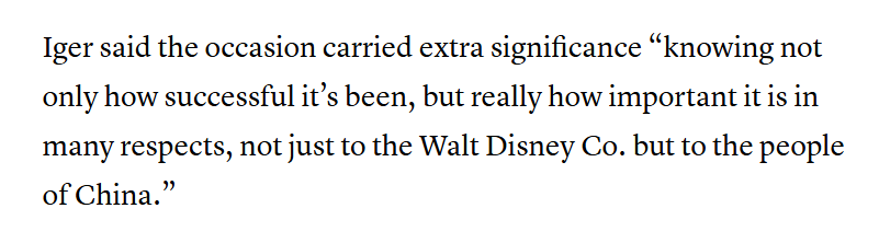 NowItsKnown's tweet photo. Disney parks abroad offsetting drop-off of visitor visits. #DIsney #China
"While Disney executives have noted recent softness in international visitors to the company’s U.S. parks, its outposts in other countries are faring better."
https://t.co/btdCAZTwIo