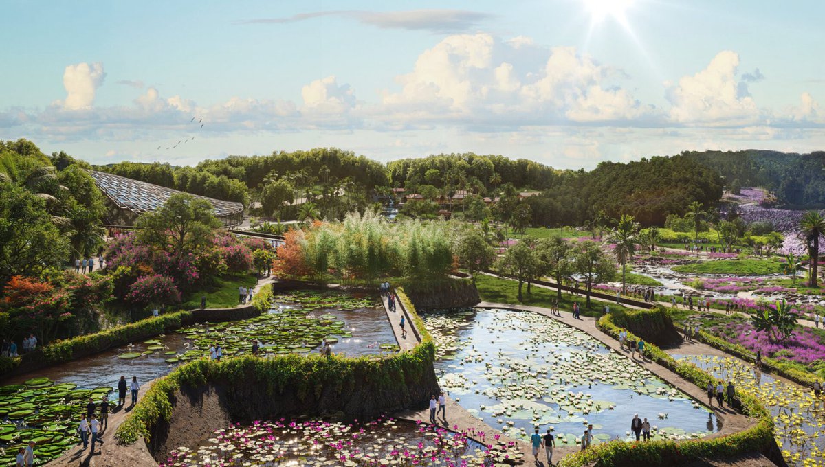 UpdatesChennai's tweet photo. 🚨TN's biggest park
P&amp;C Project is the lowest bidder for site development &amp; basic infra for the Biodiversity Park at Kadambur near Chennai. Total Project cost is 300 Crs over an area of 341 acres at a distance of 17 kms from Vandalur Zoo. Work began in 2022... #Chennai #Parks 🌴 https://t.co/VlSC0jgIHi