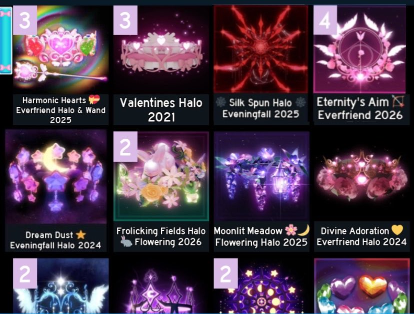keyysindy's tweet photo. 💕 selling royale high halos 💕

paypal • cashapp • adopt me • apple pay🌸

dm or follow if interested since comments are off 💌

#RoyaleHigh #RHTrading #RoyaleHighTrading https://t.co/JBCzRdYN2V