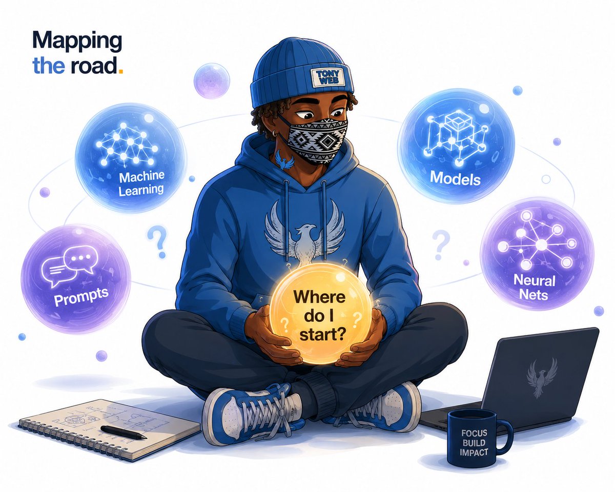 Tony_Web001's tweet photo. Said it out loud now, no turning back lol.
Going all in on AI. Today was just figuring out where to even start, feels like a lot.
Not trying to know it all. Just one piece at a time.
Anyone else starting from scratch? https://t.co/tsmCMbTR7V