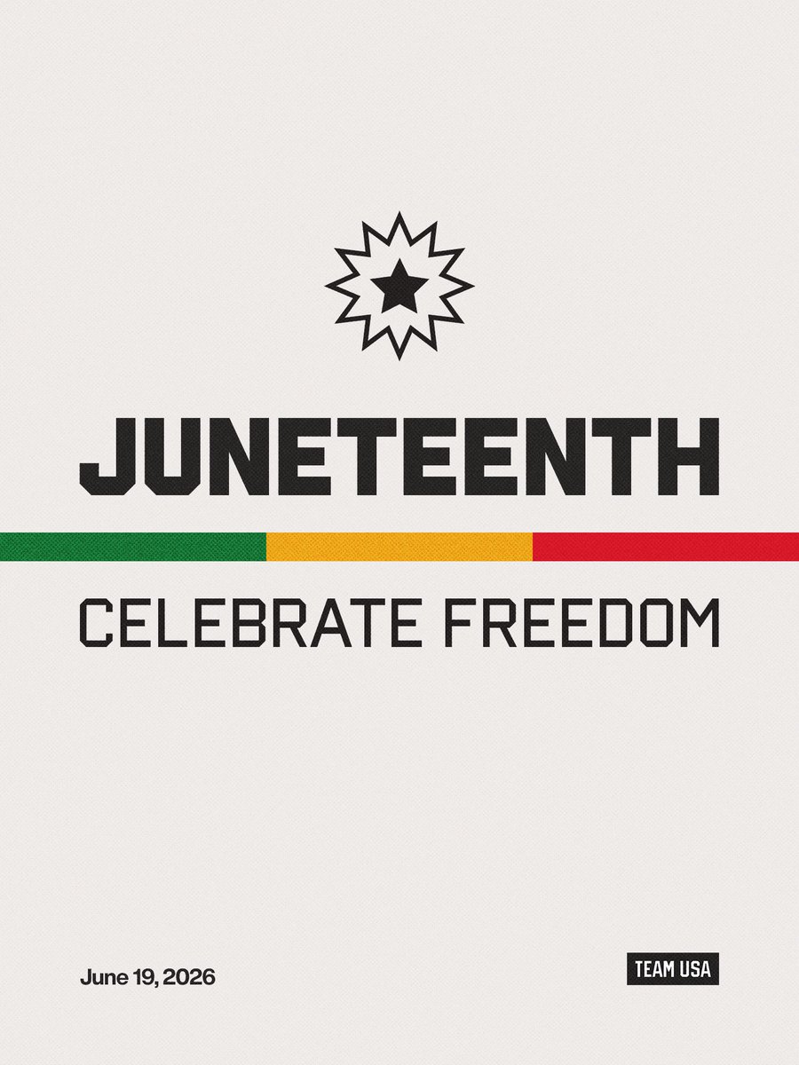 TeamUSA's tweet photo. Honoring the resilience, strength and legacy of the freedom fighters who continue to inspire generations.

#Juneteenth https://t.co/RtLAzlhIaC