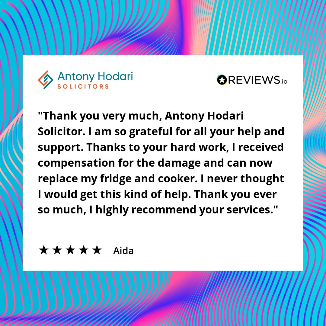 hodari_antony's tweet photo. Five-Star Friday!

A big thanks to Aida for taking the time to leave this brilliant review. 

It's incredibly common for us to meet people who don't think there is support available to them. Just like Aida, they continue to struggle with housing disrepair issues despite it affecting their lives. Well, if you give us a call or send a quick message, we can provide the help you deserve.

Contact us to find out more today!

#homes #housing #law #review #friday