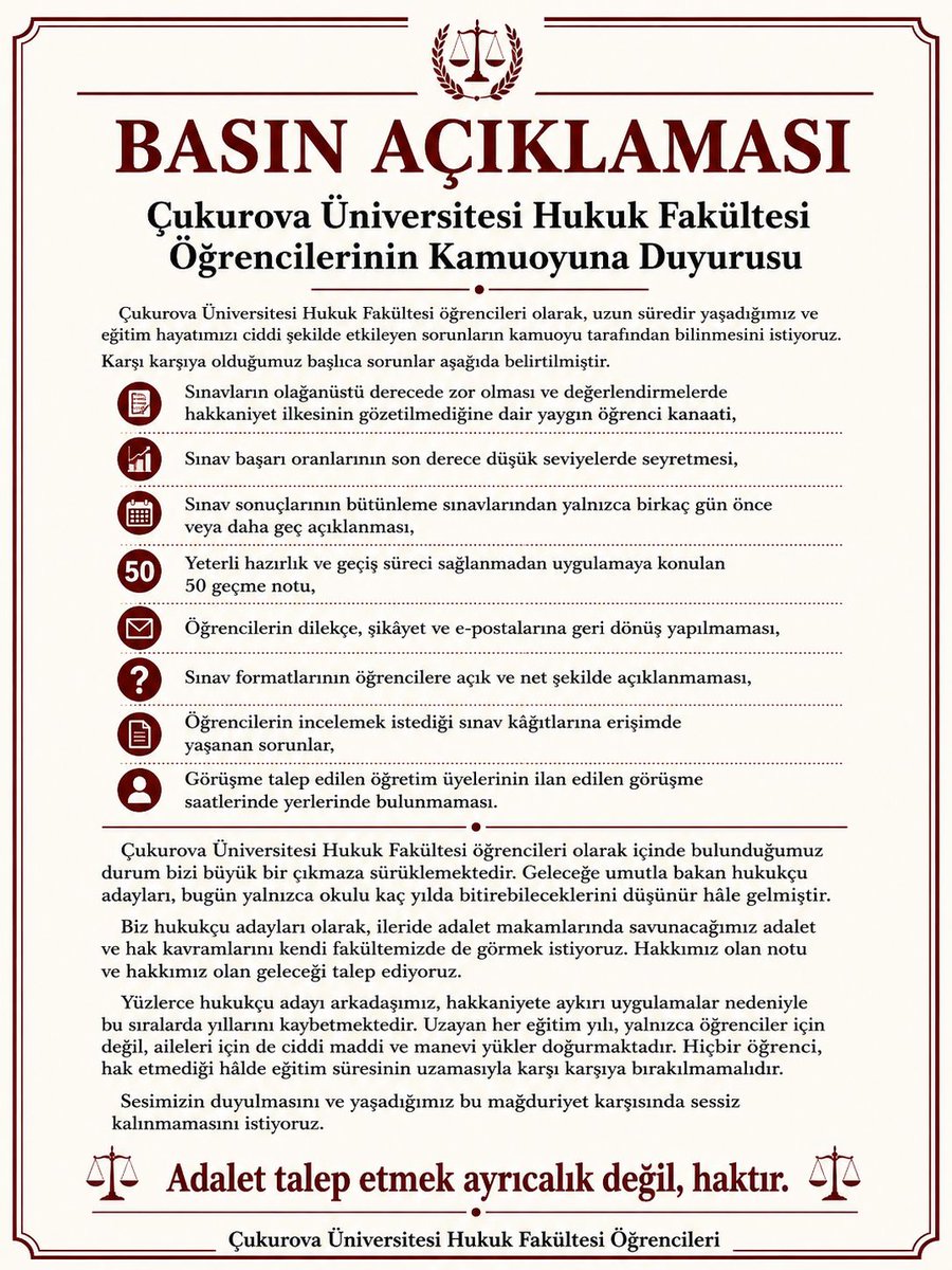 nehir_crk's tweet photo. #CukurovaHukukSinavMagduru 
Tek isteğimiz adil bir ölçme değerlendirme https://t.co/Solh8emXzd
