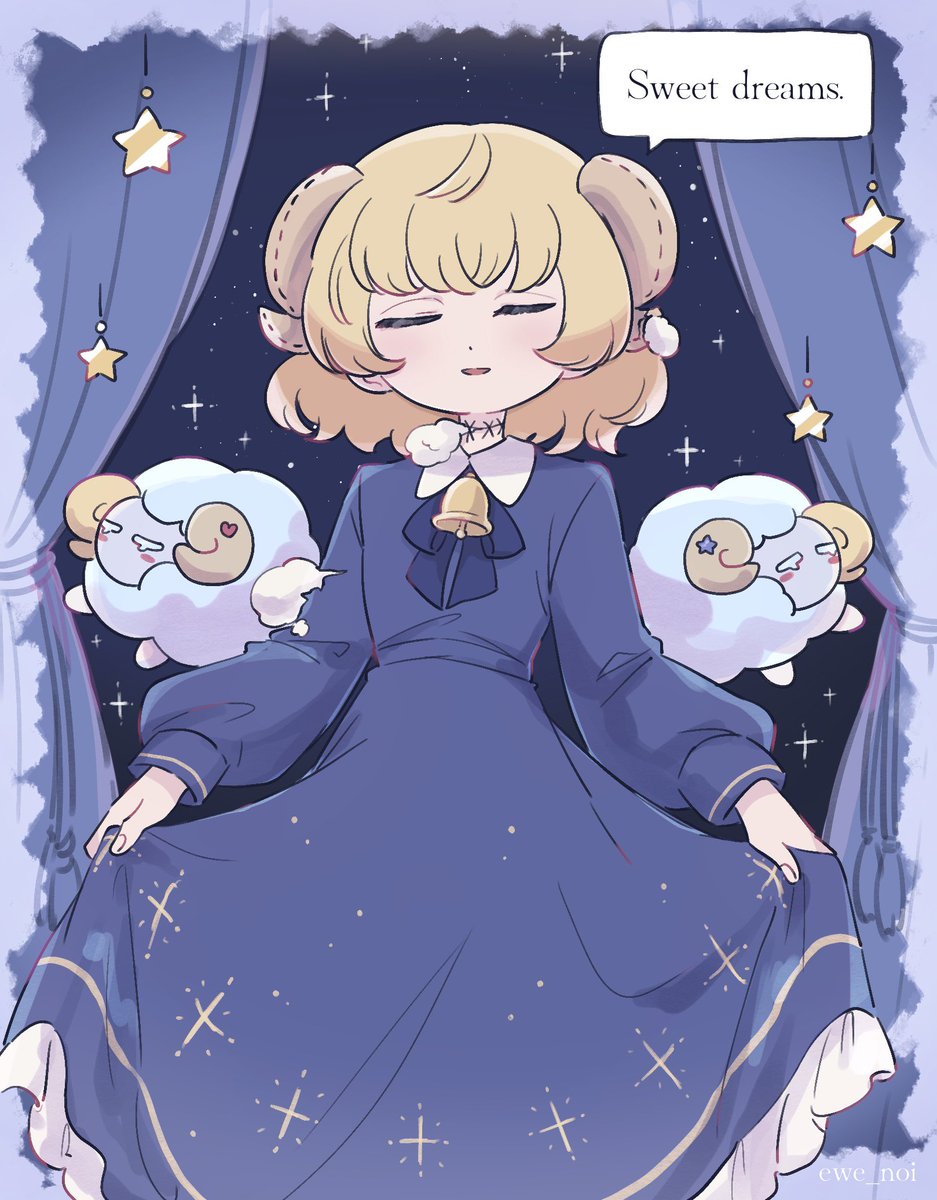 ewe_noi's tweet photo. 良い夢を🐏*.✩ﾟ
 #oc #illustration https://t.co/o8BxE01HzS