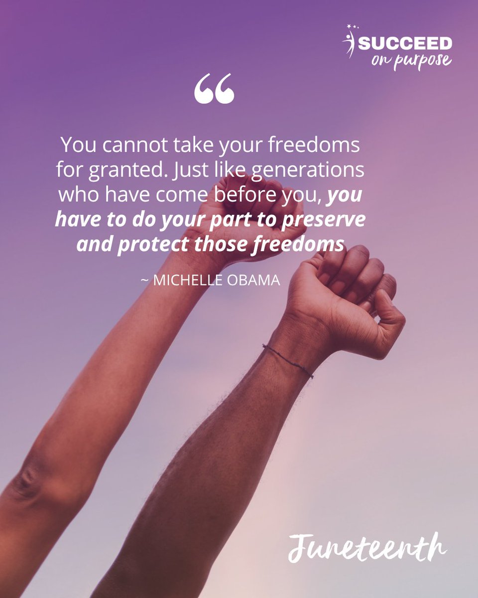 Succeed_Purpose's tweet photo. Today, we celebrate Juneteenth, a day that commemorates freedom, resilience, and the ongoing pursuit of equality. #Juneteenth #FreedomDay https://t.co/riJtqIBYvd