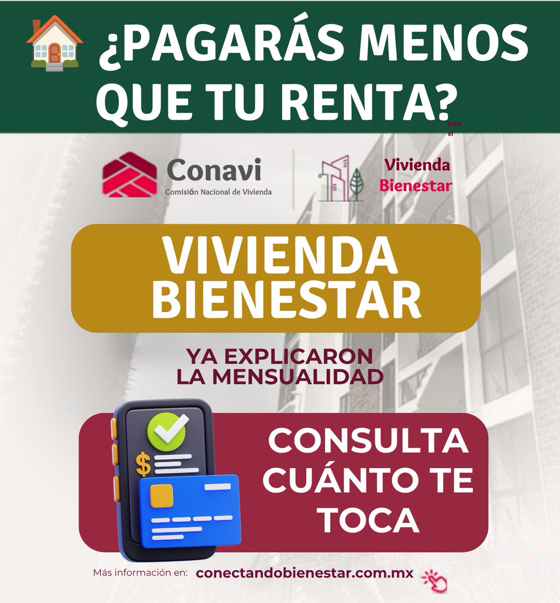 conectando_mx's tweet photo. ¿Tu mensualidad podría ser menor que tu renta actual? 🤔
https://t.co/F2GBoqerix https://t.co/GHdLXOZ1Vo