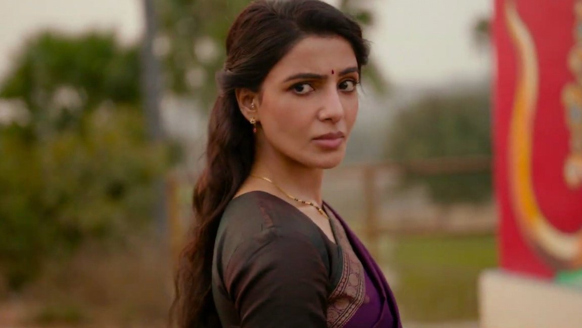 newottupdates's tweet photo. Whataaa Screen Presence @Samanthaprabhu2 garu🔥 

#MaaIntiBangaaram
#BlockbusterMIB https://t.co/cmU7z5Ea1k