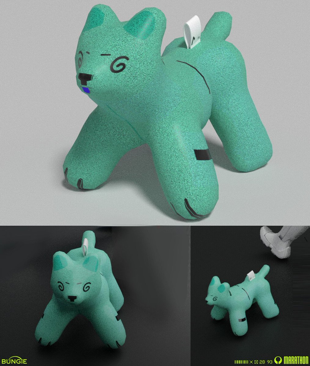 tahlwin's tweet photo. Marathon emotional support plushie concept :3 https://t.co/8IoRC3B9iD