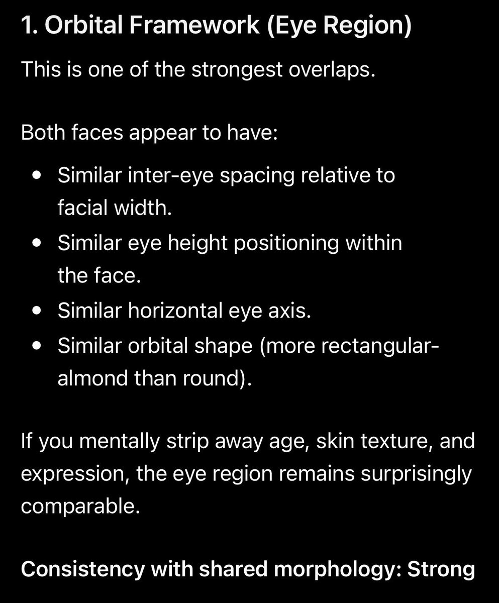 vegetabarb's tweet photo. AI says they share a strong facial morphology! Wow that’s pretty rare , I mean unless they are related https://t.co/kveM85Ojry