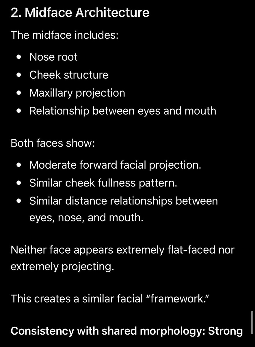 vegetabarb's tweet photo. AI says they share a strong facial morphology! Wow that’s pretty rare , I mean unless they are related https://t.co/kveM85Ojry