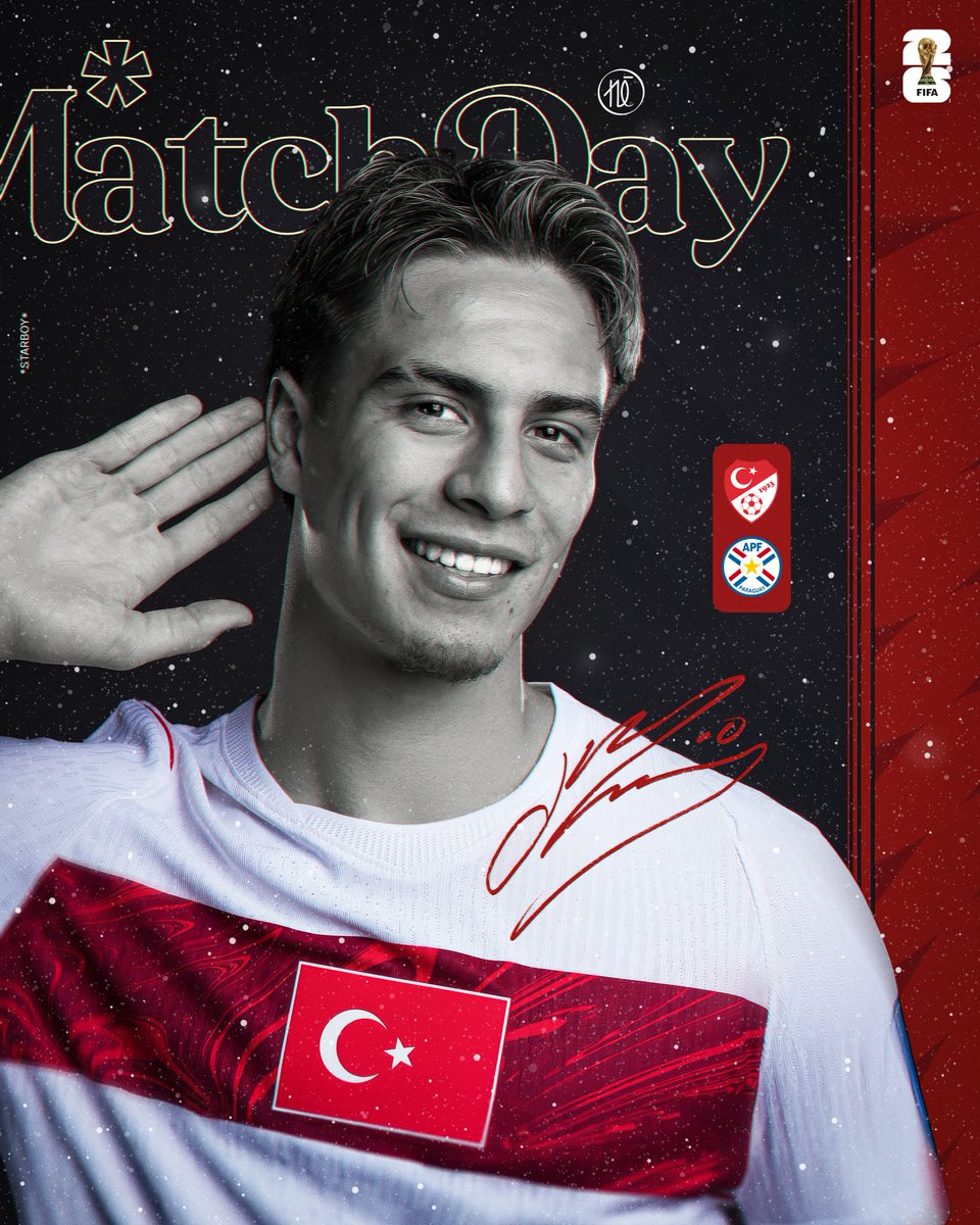 neclassart's tweet photo. #FifaWorldCup W2 🎨⚽️ 

📆 Türkiye 🆚 Paraguay
🕕 06.00 TSİ
🏟️ SF Bay Area

Başarılar #BizimÇocuklar 🇹🇷! https://t.co/n1hFc4KUIV