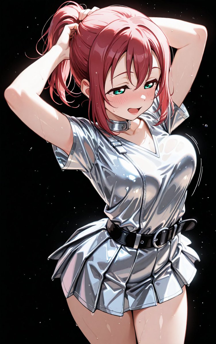 PomeCat_AIPhoto's tweet photo. 黒澤ルビィ / KurosawaRuby 
(ラブライブ！サンシャイン！ / LoveLive!Sunshine!)                                                                                     

レースクイーン風衣装のルビィさん！  

#Aqours 
#AIイラスト︎︎ 
#AIart https://t.co/1QTn5S1Qu2