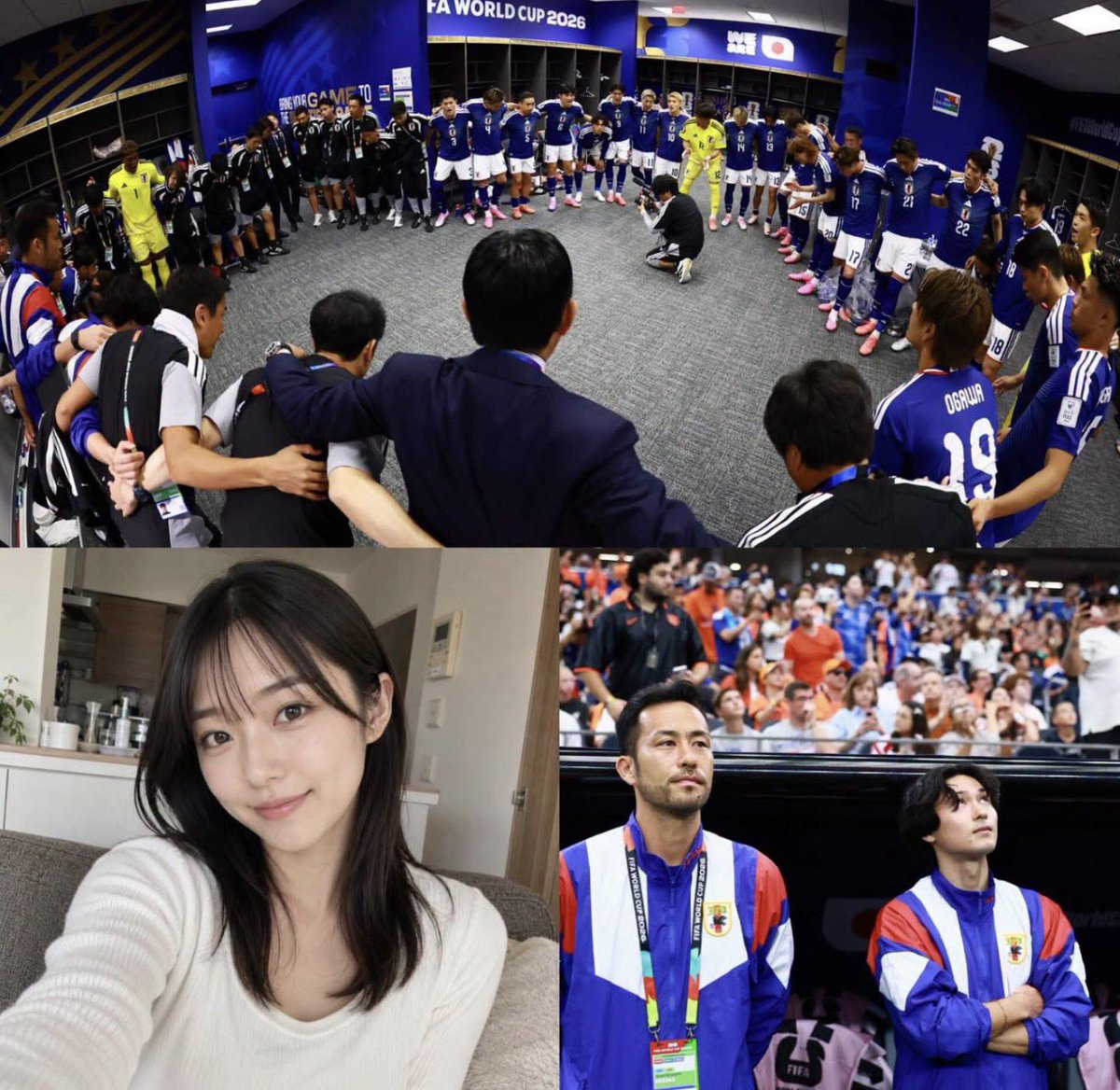 NoContextHumans's tweet photo. 😡🇯🇵 Japanese women were furious after seeing their men cleaning up trash at World Cup stadiums. As footage of Japanese fans picking up litter went viral, many took to Twitter to complain that their husbands would be better off cleaning up at home instead:

🗣️ “You have a wife and a child at home, yet you're out there collecting garbage at a football match.”

The debate then sparked a wider discussion after statistics showed that Japanese women spend more than three hours a day on household chores, while men spend just 47 minutes — one of the worst gender gaps in the world.