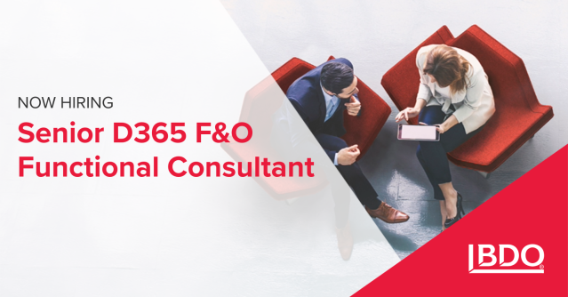 jfbush3's tweet photo. .@BDO_USA is looking for a Senior D365 F&amp;O Functional Consultant. Bring your skills to a dynamic team and make an impact. Learn more and apply: https://t.co/hyT7eRdatA https://t.co/bfshj7hBHt