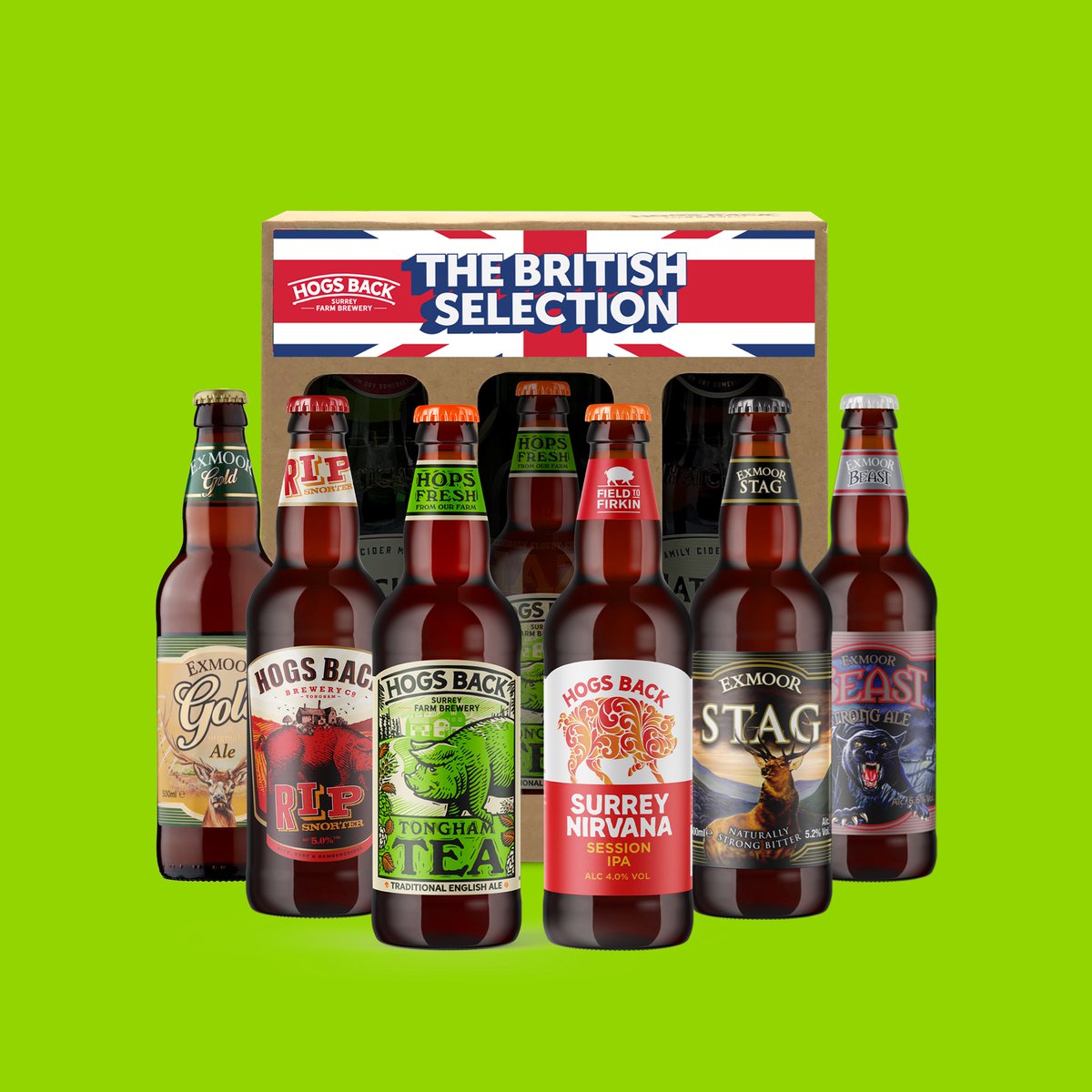 HogsBackBrewery's tweet photo. Looking for last minute inspiration? We’ve got it covered! Turn up with Dad’s favourite tipple, fresh from the cellar. Try The British Selection beer box or opt for our legendary Brewery Tour vouchers. https://t.co/euQ05qvEf5