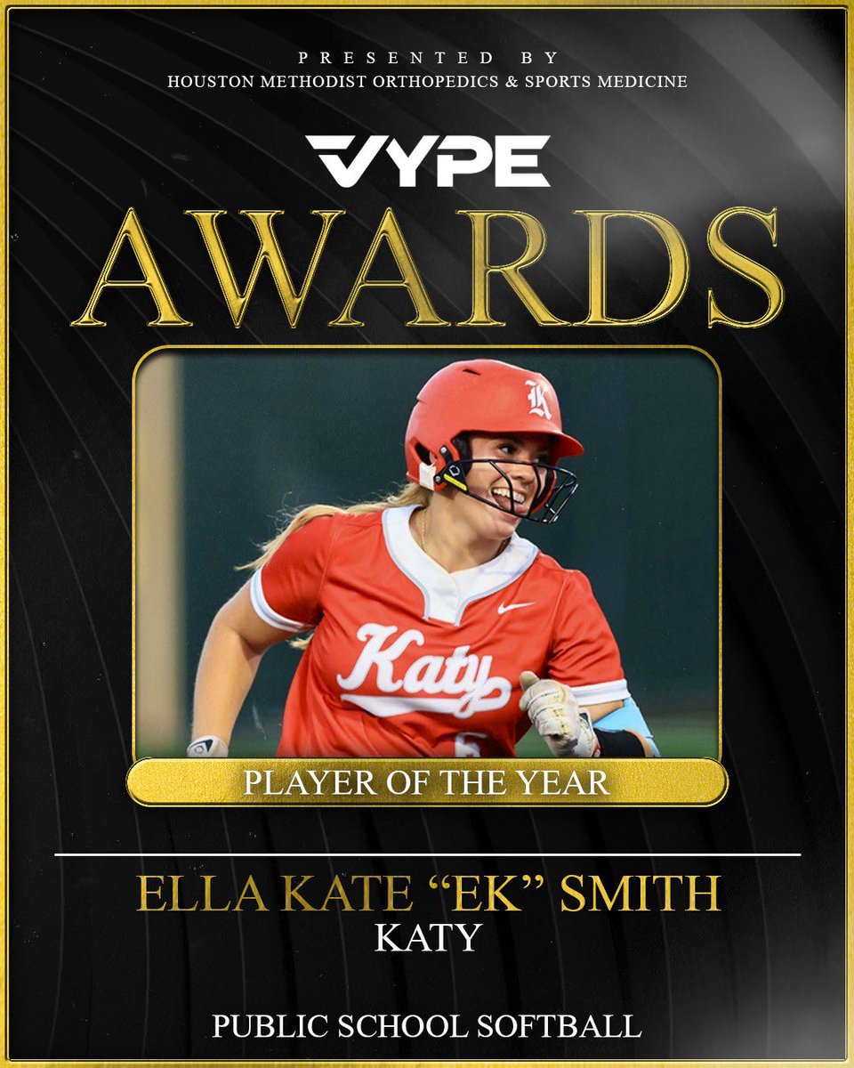vypehouston's tweet photo. Congratulations to the Winners🏅 of the 2025-2026 VYPE Awards for Public and Private School Softball players &amp; Teams of the Year, presented by @MethodistHosp!! #vypeawards https://t.co/YQvnXI6oJQ