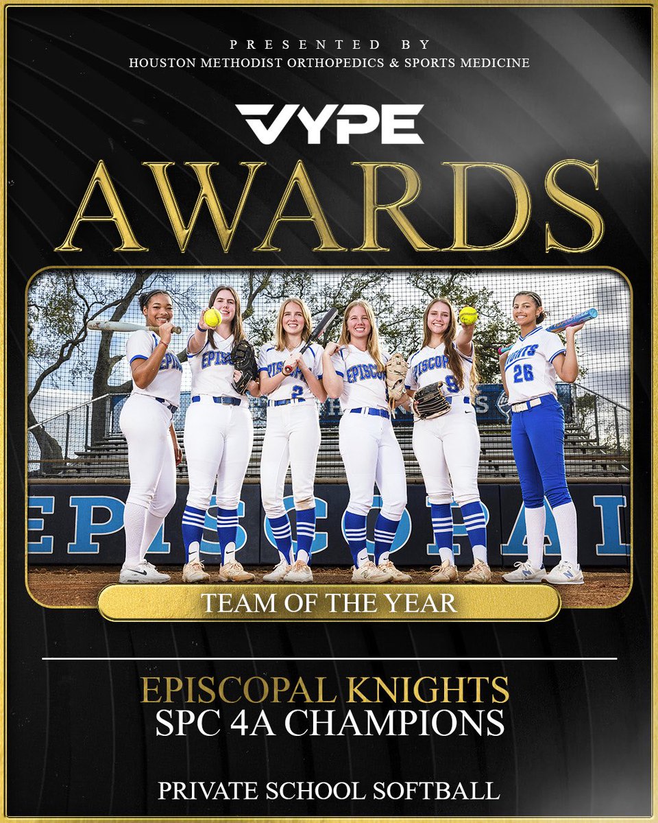 vypehouston's tweet photo. Congratulations to the Winners🏅 of the 2025-2026 VYPE Awards for Public and Private School Softball players &amp; Teams of the Year, presented by @MethodistHosp!! #vypeawards https://t.co/YQvnXI6oJQ