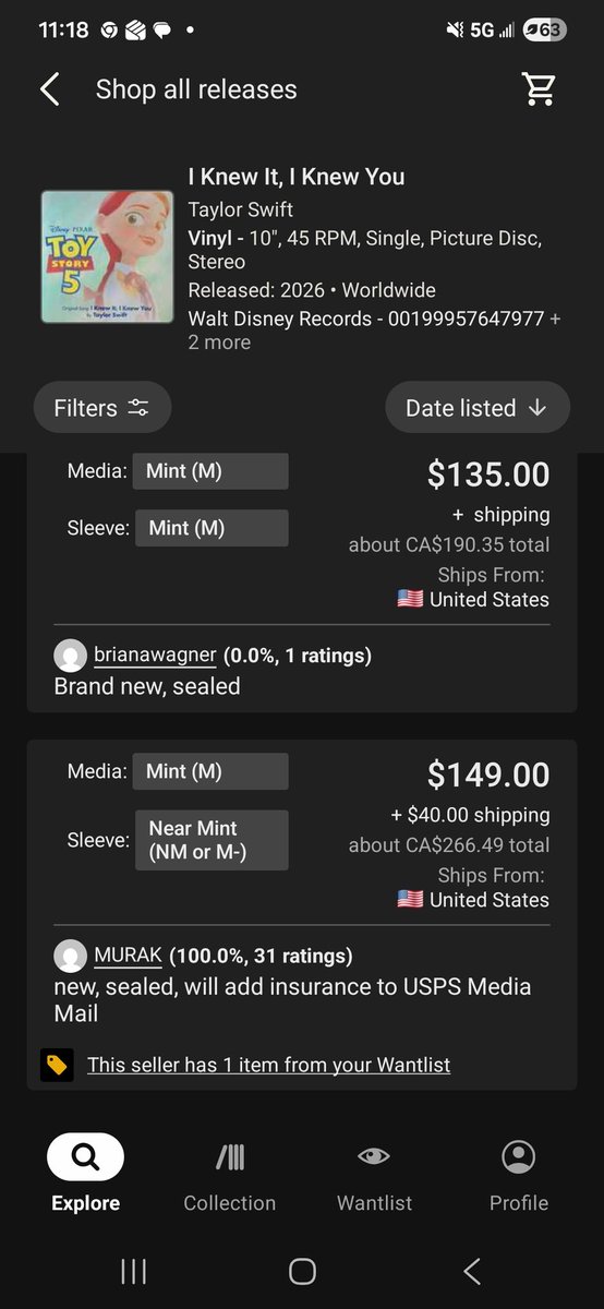 the_em_wheels's tweet photo. I'm in hell lol @taylornation13 please re-release these on the Canadian site. They sold out in less than a minute and the scalping is ridiculous 🙃🫠 https://t.co/ijqJsFTJbc