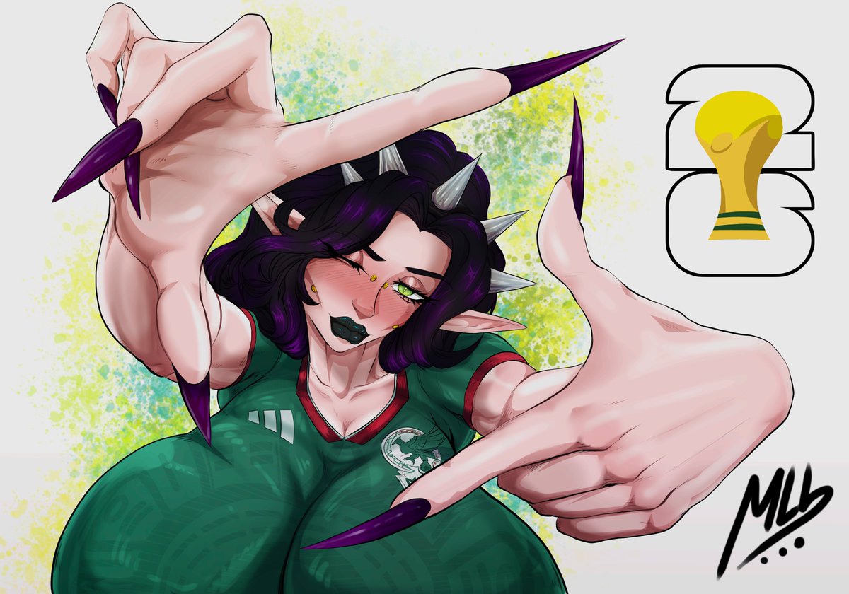 Mlb1_Dr4ws's tweet photo. XERA x World Cup 2026 
OC belongs to @DuskSoli 
Commissions are Open 
#worldcup2026 #OCART #comisionesabiertas https://t.co/yQY83DJkJy