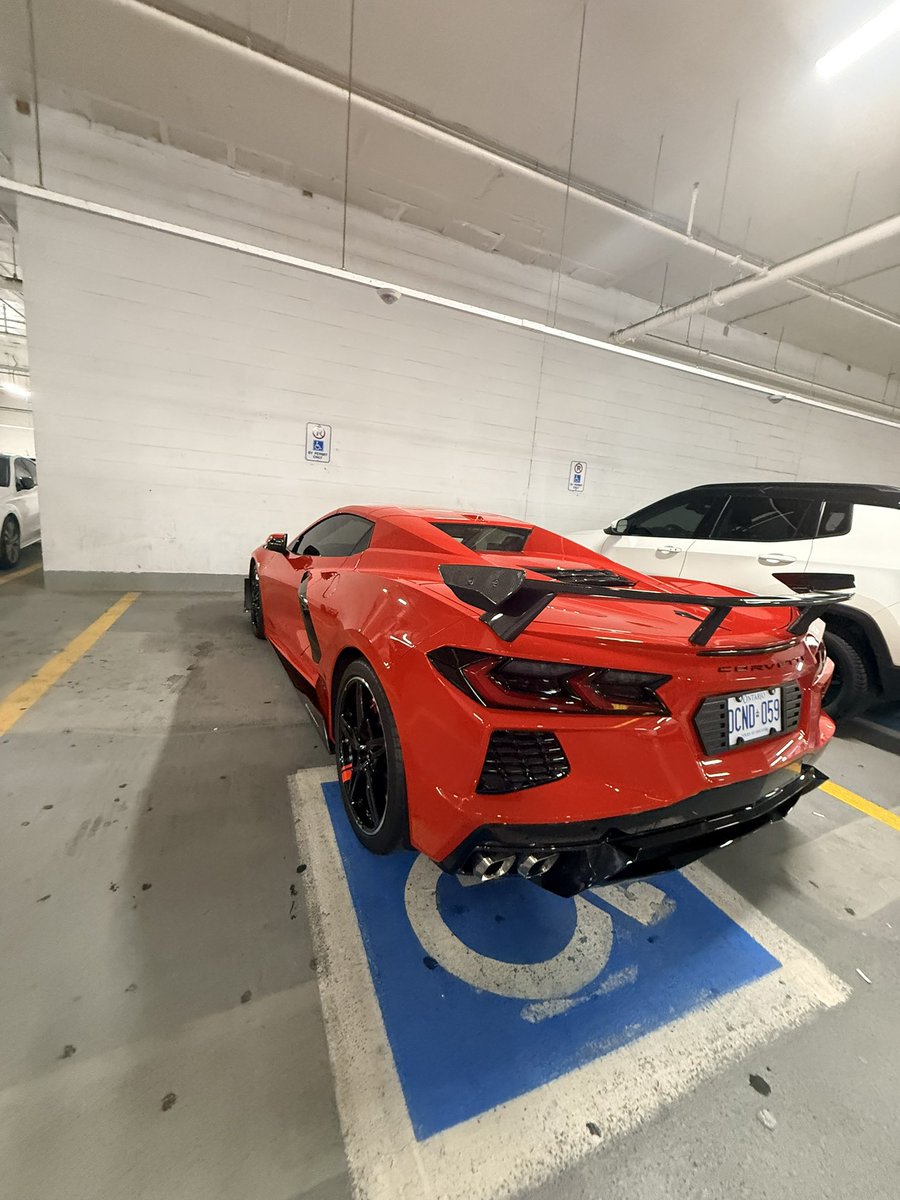Karlucca's tweet photo. Handicapped but owning a corvette 😂 https://t.co/jn85mwDNOf