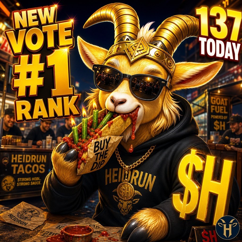 Corstones's tweet photo. @JR5_Crypto Why search for gems when $HEIDRUN is literally sitting at #1? 🚀🐐 https://t.co/96V2cr2uTd