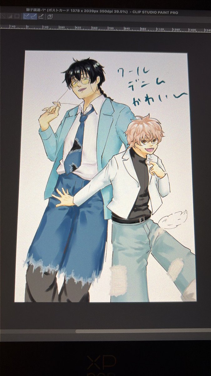 ninomae_maca's tweet photo. 最近ウィンブレにお熱でーーーーす
久々にしてた描きかけ画面直撮り供養 https://t.co/9aS22ckIjz