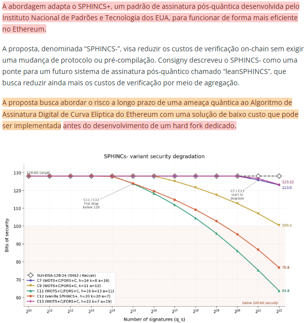 odouglasalex's tweet photo. Seguindo lendo, adaptar: um padrão de assinatura pós-quântica desenvolvida pelo Instituto Nacional de Padrões e Tecnologia dos EUA; que funcione sem precisar atualizar o ethereum de forma pesada (hard fork)

Textos e imagens de Cointelegraph. https://t.co/HUlnlichIk