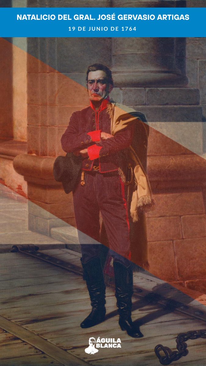 AguilaBlanca40_'s tweet photo. A 262 años del nacimiento de José Gervasio Artigas, recordamos al líder que defendió la libertad, la soberanía y el derecho de los pueblos a decidir su destino.

Su legado nos inspira a seguir trabajando por un Uruguay más fuerte, más libre y con más oportunidades para todos. https://t.co/uIy1gtRF3P