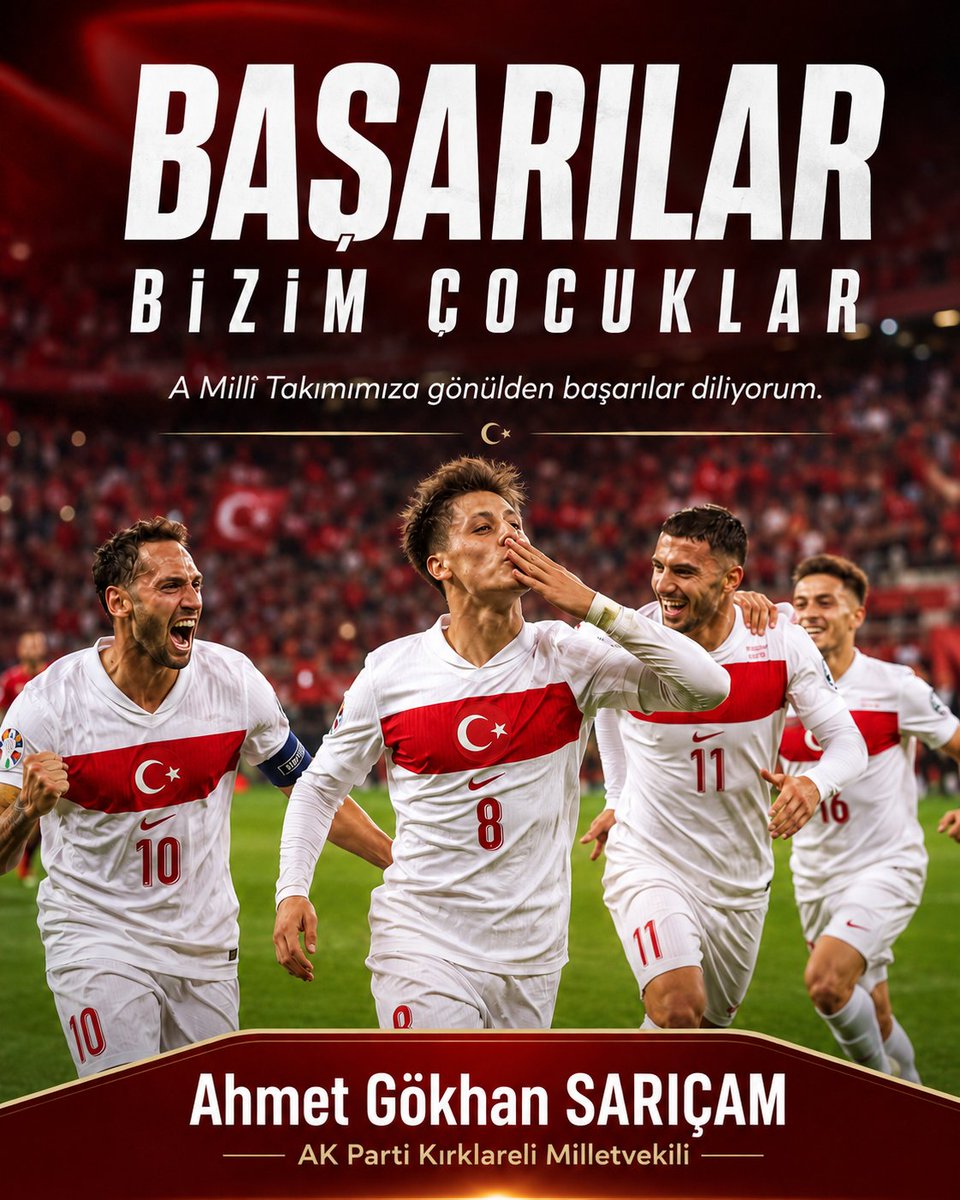 gokhansaricam's tweet photo. 🇹🇷 BAŞARILAR BİZİM ÇOCUKLAR .

Dünya Kupası yolculuğunun ikinci maçında Milli Takımımıza Başarılar Dilerim.

Yanınızdayız, #BizimÇocuklar https://t.co/ODDXt0SflU