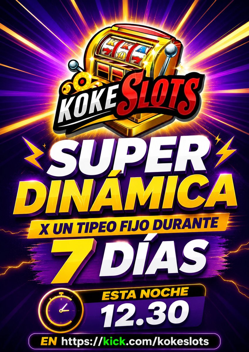 KokeSlots's tweet photo. Esta noche viernes de Super dinámica  en https://t.co/RWcSx9cWid https://t.co/ls4VdPMyp6 @RoobetES https://t.co/y00TaJT4fq