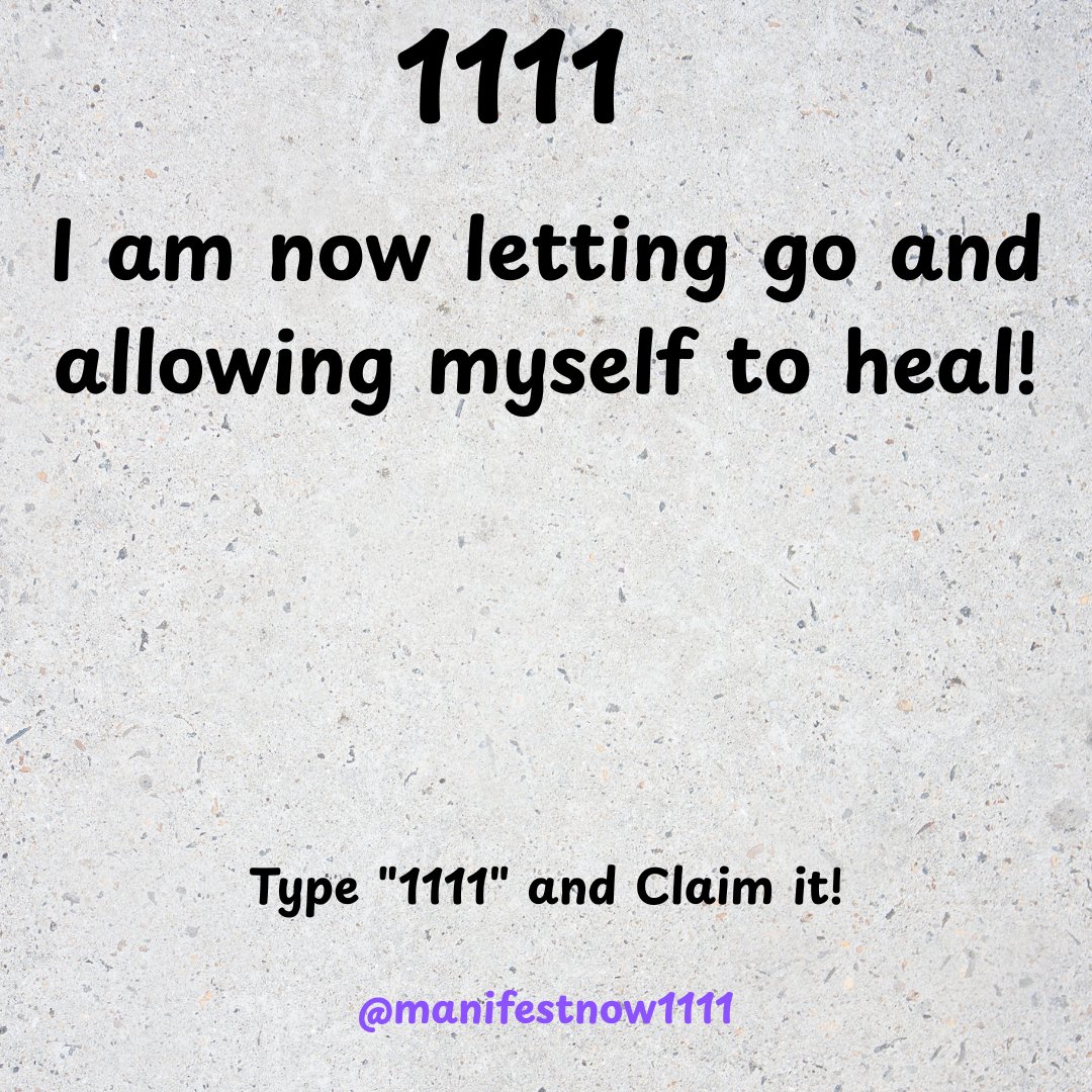 manifestnow1111's tweet photo. ✨1111✨

I am flowing and trusting the timing of my life. Right now and always. Claim it!😇 https://t.co/1aU17dWWqs