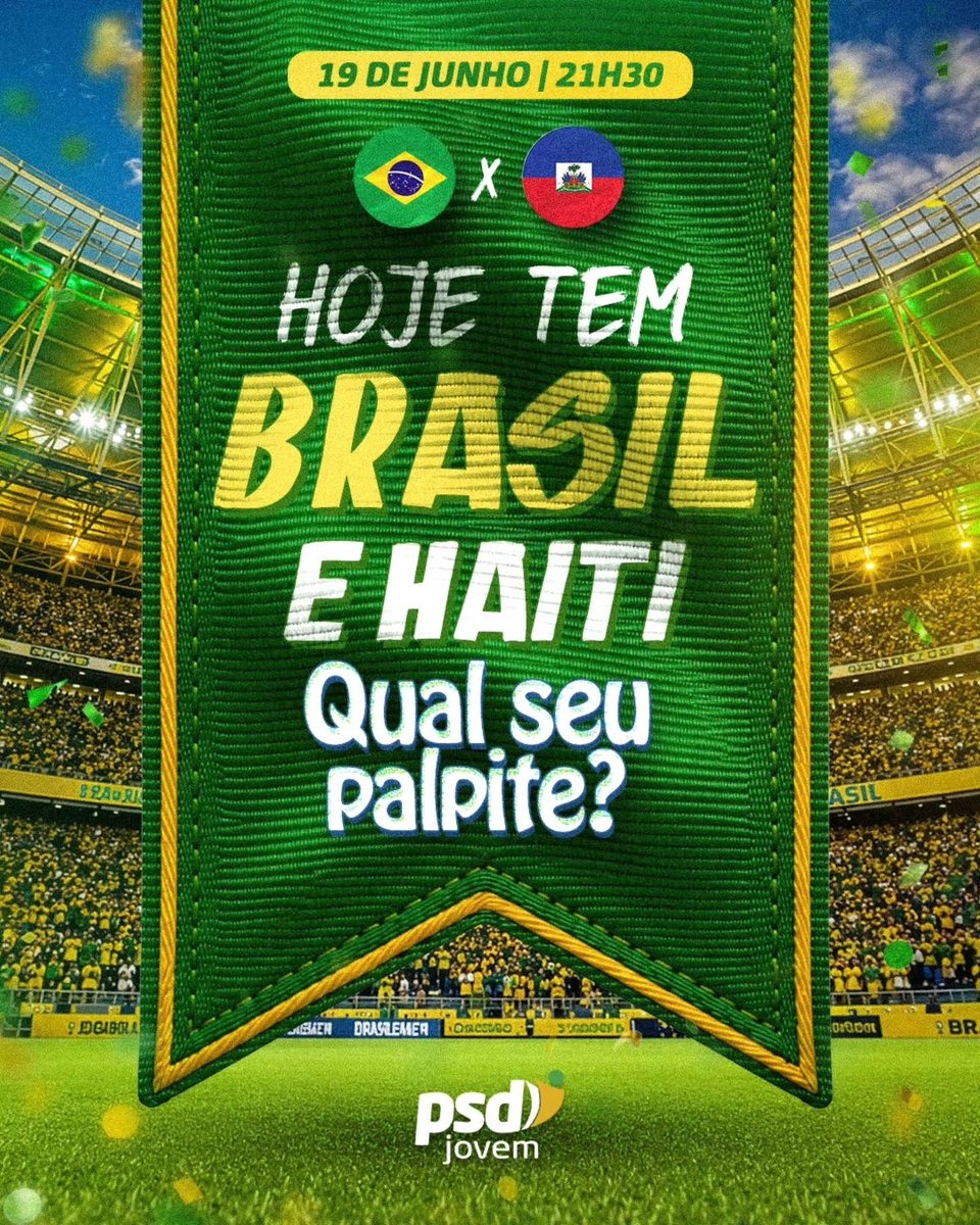 PSDJovem's tweet photo. Será que hoje alguém aqui acerta? Bora com os palpites.⚽️🇧🇷 https://t.co/wBL9lGNpbv
