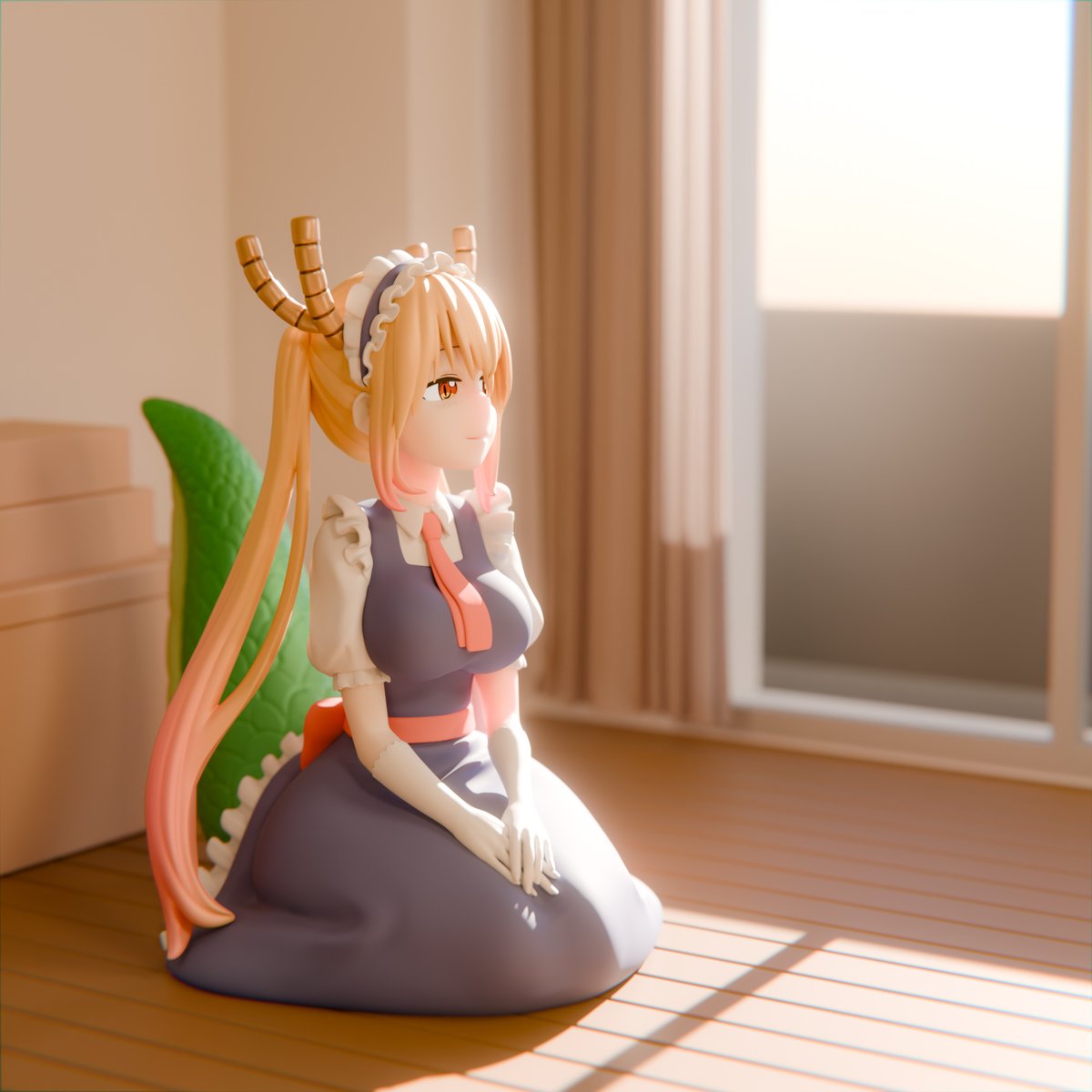 xyxbixn's tweet photo. waiting kobayashi
#tohru #blender3d #figure https://t.co/2OTxH4nUQ3