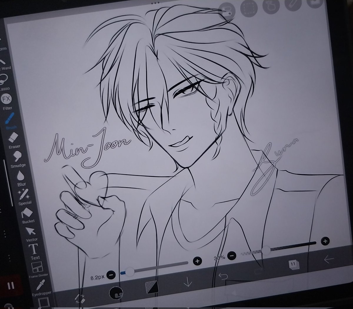 sun4_X's tweet photo. Another sketch WIP i did🩷
My oc minjoon

#artmoots #beginnerartist #OC https://t.co/1jhQVe6m7R