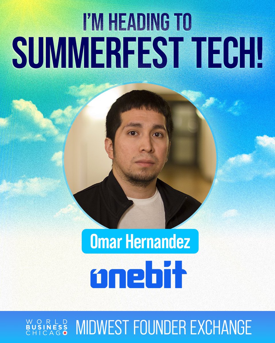 ONEBIT_INC's tweet photo. 🚀ONEBIT is heading to #SummerfestTech as part of the Midwest Founders Exchange Delegation!

We're excited to connect with founders, investors, and ecosystem leaders from across the Midwest, see you in Milwaukee!

#Fintech #SmallBusiness #AI #StartupLife #MidwestTech https://t.co/yjmG9HcjAD