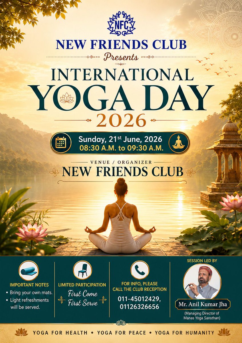 NewFriendsClub9's tweet photo. #yoga @YI_Mag @yogaday2026 https://t.co/rHhA5d21Me