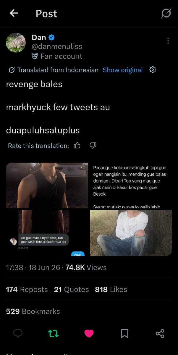 vousyes's tweet photo. @danmenuliss uda aku rt dan likes byy mauu 😭 https://t.co/QMavprowMo