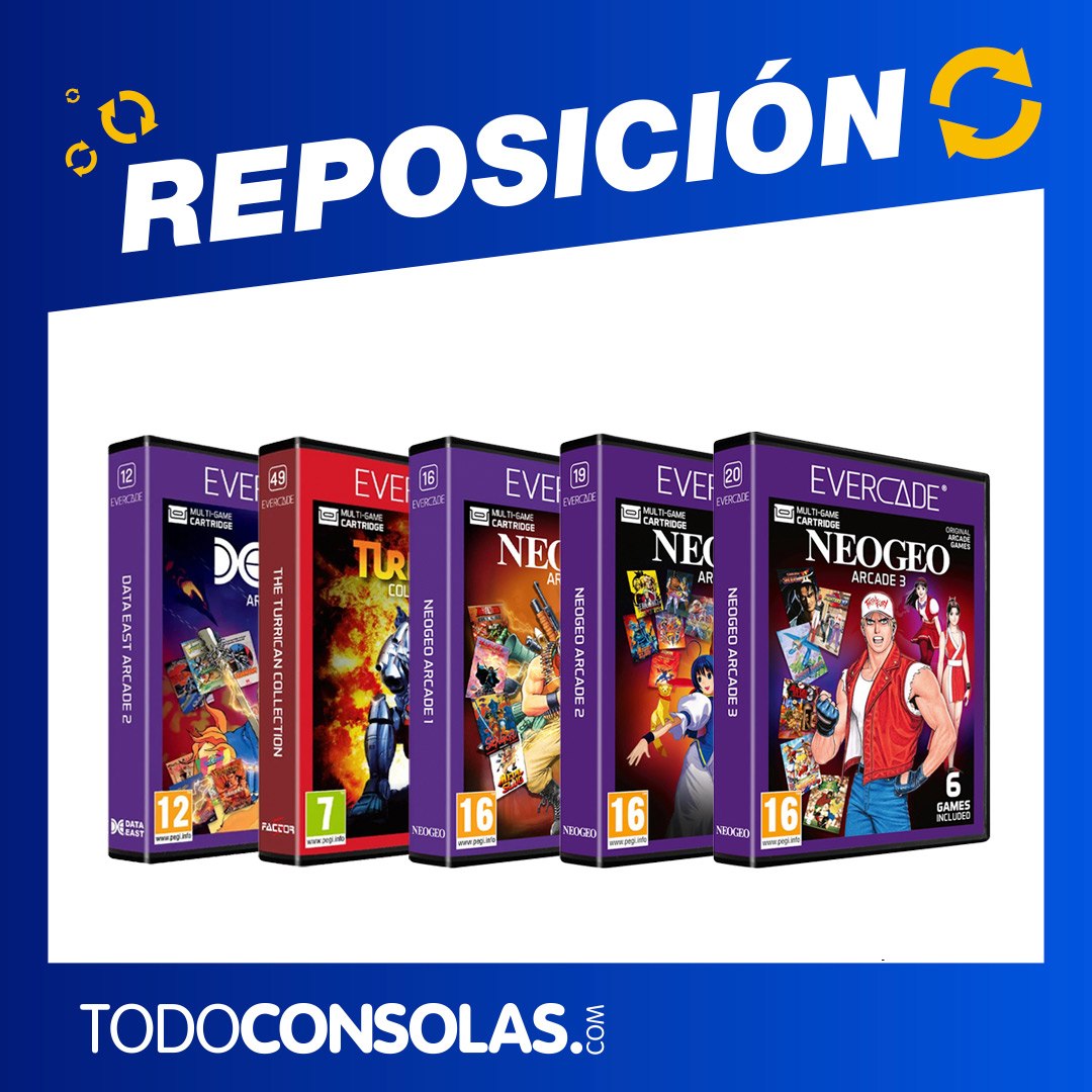 retropixelados's tweet photo. REPOSICIÓN EVERCADE  
🛒 NEO GEO ARCADE 1 https://t.co/XJnhgqdMxP
🛒 NEO GEO ARCADE 2 https://t.co/HjtgCpWNbd
🛒 NEO GEO ARCADE 3 https://t.co/xO4EUyHPMq

🔗 Además TAITO Y DATA EAST ARCADE 2, EVERCADE ALPHA... https://t.co/mMJmQUnjlA

@TodoConsolas #retropixelados https://t.co/obLV0nt0Y4