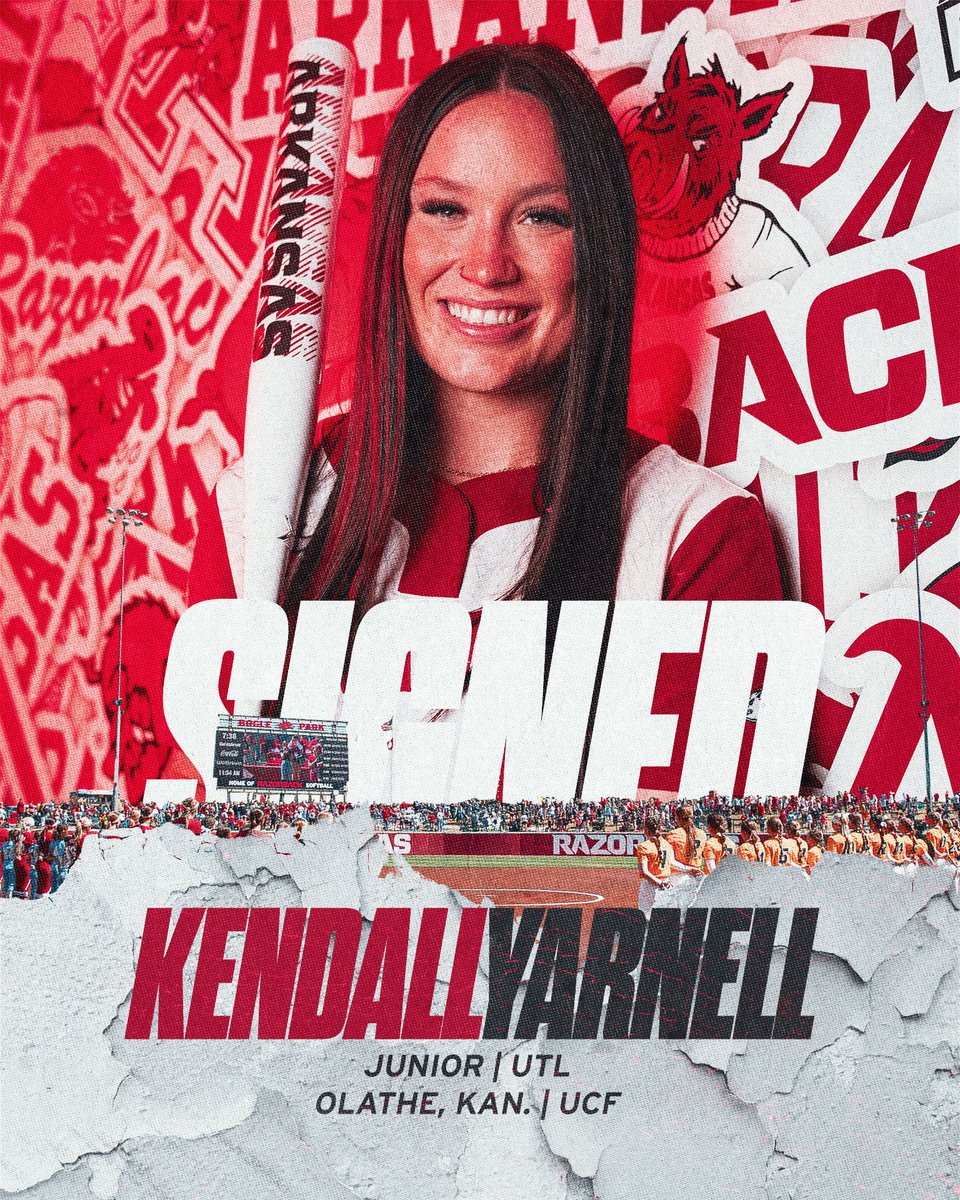 RazorbackSB's tweet photo. A complete player who swings a dangerous bat!

Welcome to Arkansas, @kyarnell77! 🐗 https://t.co/qBMv0VFI9x