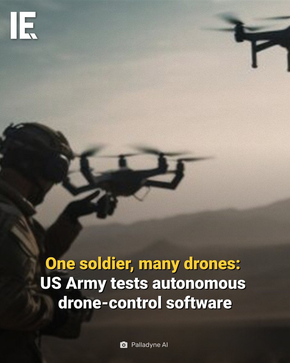 IntEngineering's tweet photo. US Army selects autonomous swarm software and a reusable drone for operational testing.
https://t.co/8i80rOl4FY
#DroneSwarm #AutonomousWarfare #SwarmOS https://t.co/4NShEDGXeo