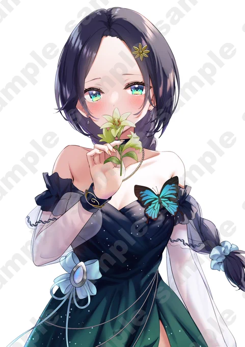 ご報告 娘の水無月鏡花様のお写真を撮らせていただきました! 水滴や波をかたどったアクセサリーや6月の誕生石(ムーンストーン)のブローチなど衣装のデザインもこだわらせていただきました! どうぞよろしくお願いいたします