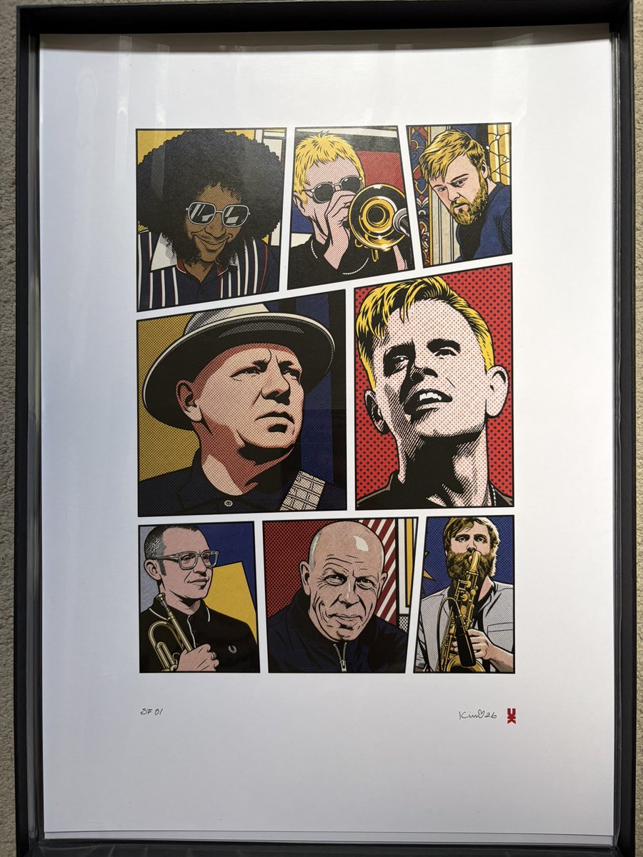 stonefoundation's tweet photo. we hope you can grab a very limited edition copy of these new SF pop art prints only 30 available on luxurious heavyweight 350gsm matte art paper of the full touring band only at the Stone Foundation store signed &amp; numbered by the artist https://t.co/d3zxWf6zl0 https://t.co/Uc6JPgR4Kk