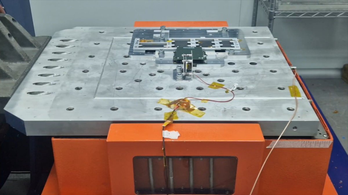 AlbaOrbital's tweet photo. Great to have SmartIR back at Alba Orbital testing on our vibration table.

Our vibration and TVAC facilities help customers validate hardware, reduce risk, and avoid delays.

See the video or contact us below! https://t.co/t1GcRGPGhP