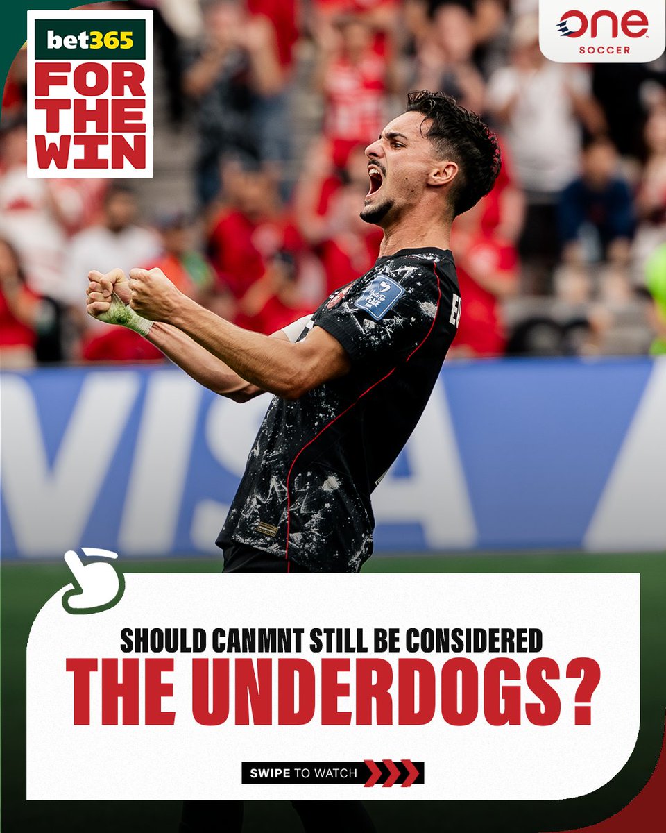 onesoccer's tweet photo. "The days of Canada being the underdog are OVER" 😎

Former #CanMNT assistant coach Michael Findlay on why Canada should be confident heading into next match vs. Switzerland 🇨🇭

▶️ Watch @bet365ca FOR THE WIN on OneSoccer &amp; YT (FREE) https://t.co/aJznhe10Mb