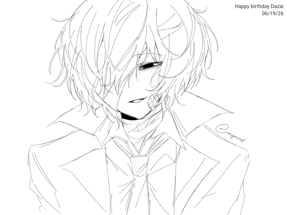 chyacest's tweet photo. Happy birthday daniel 

 #dazaiosamu #bsdtwt #dazaitwt #bungoustraydogs https://t.co/D9w4MLALQX