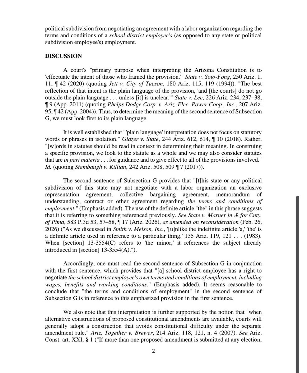 votewarren's tweet photo. Legislative Council Opinion on HCR2040 is that, as intended by the legislature, it is limited to education. https://t.co/S9Ns7UtOIz