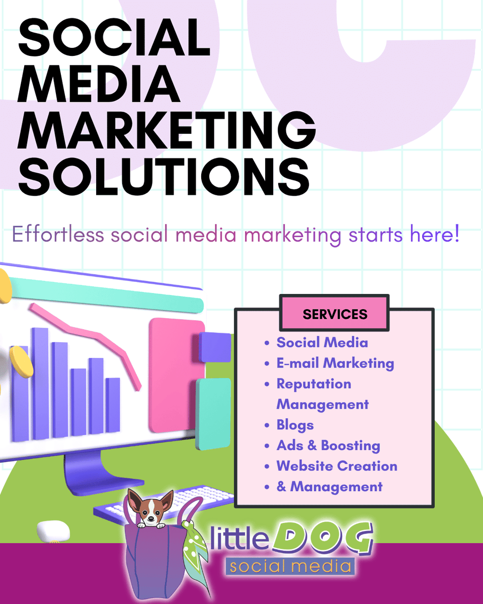 LittleDogSocial's tweet photo. In today's digital landscape, a fragmented marketing strategy can mean missed opportunities. 📈

Little Dog Social Media offers comprehensive, end-to-end marketing solutions designed to let you focus on what you do best—running your business. https://t.co/VEEl4VHSF3