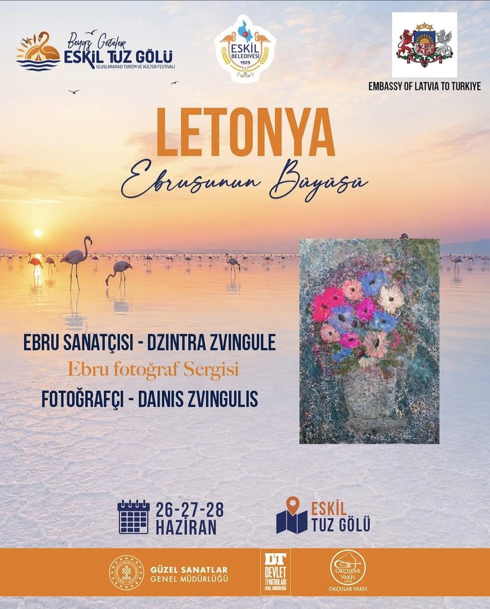 BahtijorsHasans's tweet photo. At the Beyaz Geceler Eskil Tuz Lake Festival, 🇱🇻together with the 🇱🇻Embassy in 🇹🇷 will open a gateway to its culture. Through music, art, and creativity, visitors will experience🇱🇻not as a distant land, but as a living presence that speaks directly to the heart.#TuzLakeFestival https://t.co/QMSlRLkbfW